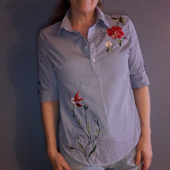 kontroj Tops - 4 for $10!! Embroidered boutique top